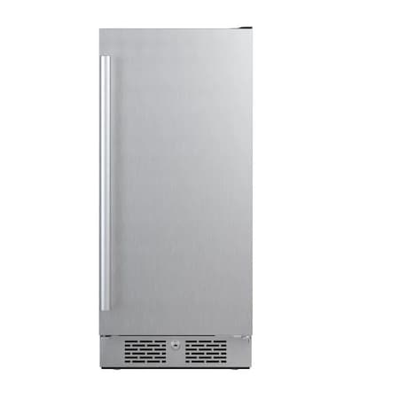 Avallon 15 Inch Wide 33 Cu Ft Compact Refrigerator with LED Lighting and Right Swing Door AFR152SSRH
